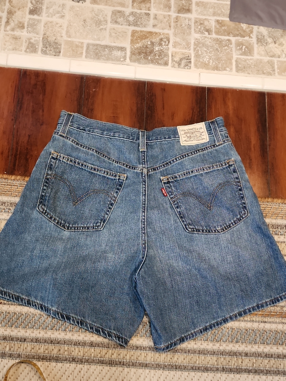 Levi's Blue Denim Jean Shorts